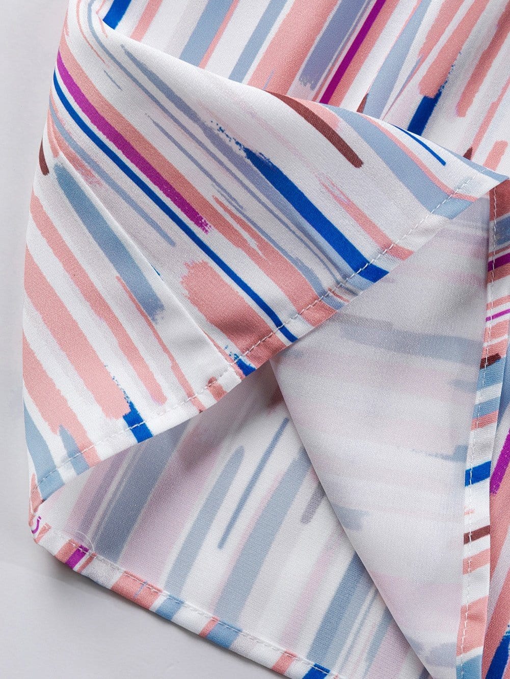 Splash Striped Bohemian Summer Blouse