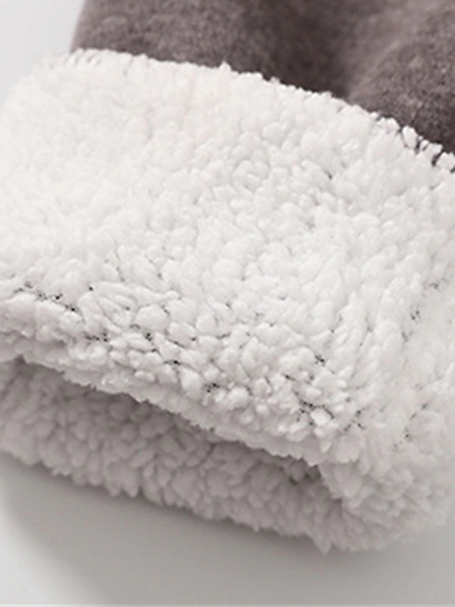 Women's Fleece Pants Fleece Plain Light Gray Dark Grey Active High Waist Full Length Outdoor Street Fall Winter