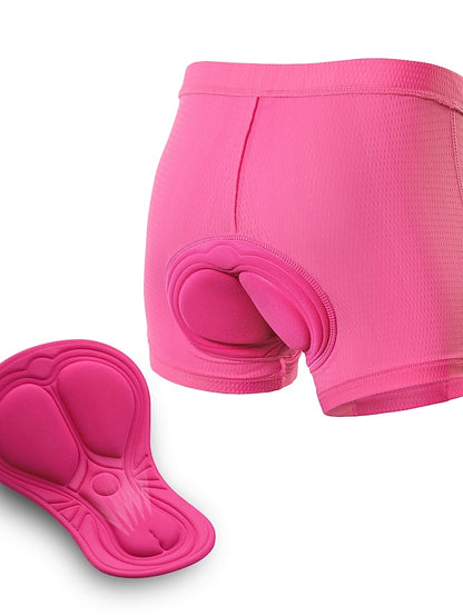 Arsuxeo Women's Cycling Under Shorts Cycling Padded Shorts Bike Underwear Shorts Padded Shorts Chamois Bottoms Sports Spandex Purple Fuchsia Blue Mountain Bike MTB Road Bike Cycling Clothing - LuckyFash™