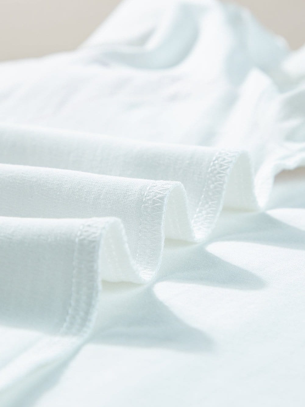 Starlight White Loose Fit Patchwork T-shirt