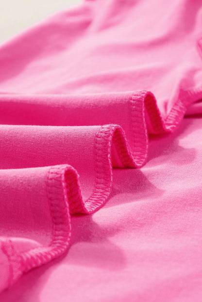 Starry Bonbon Oversized Tee with Colorblock Design