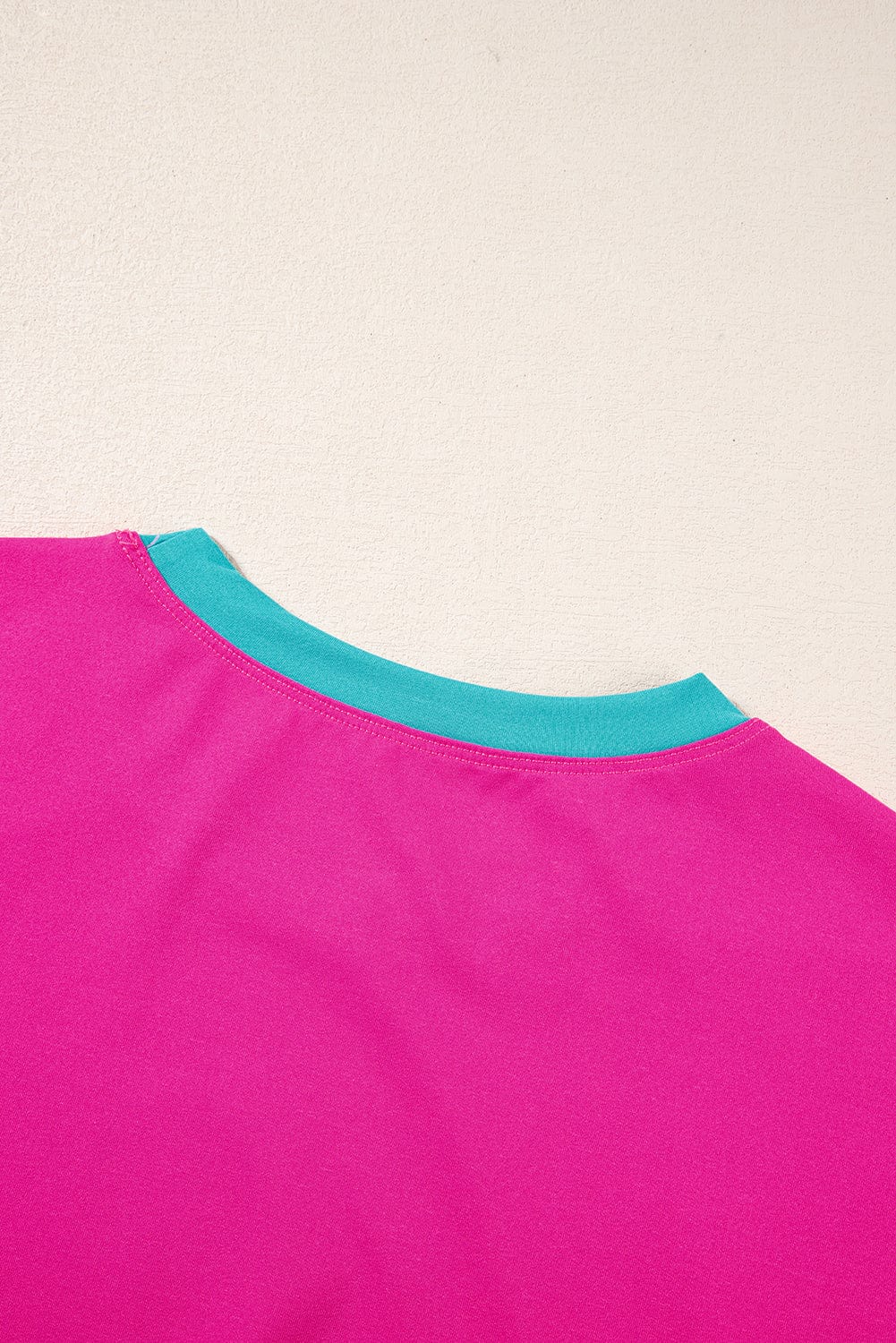 Strawberry Pink Colorblock Casual Co-ord Set