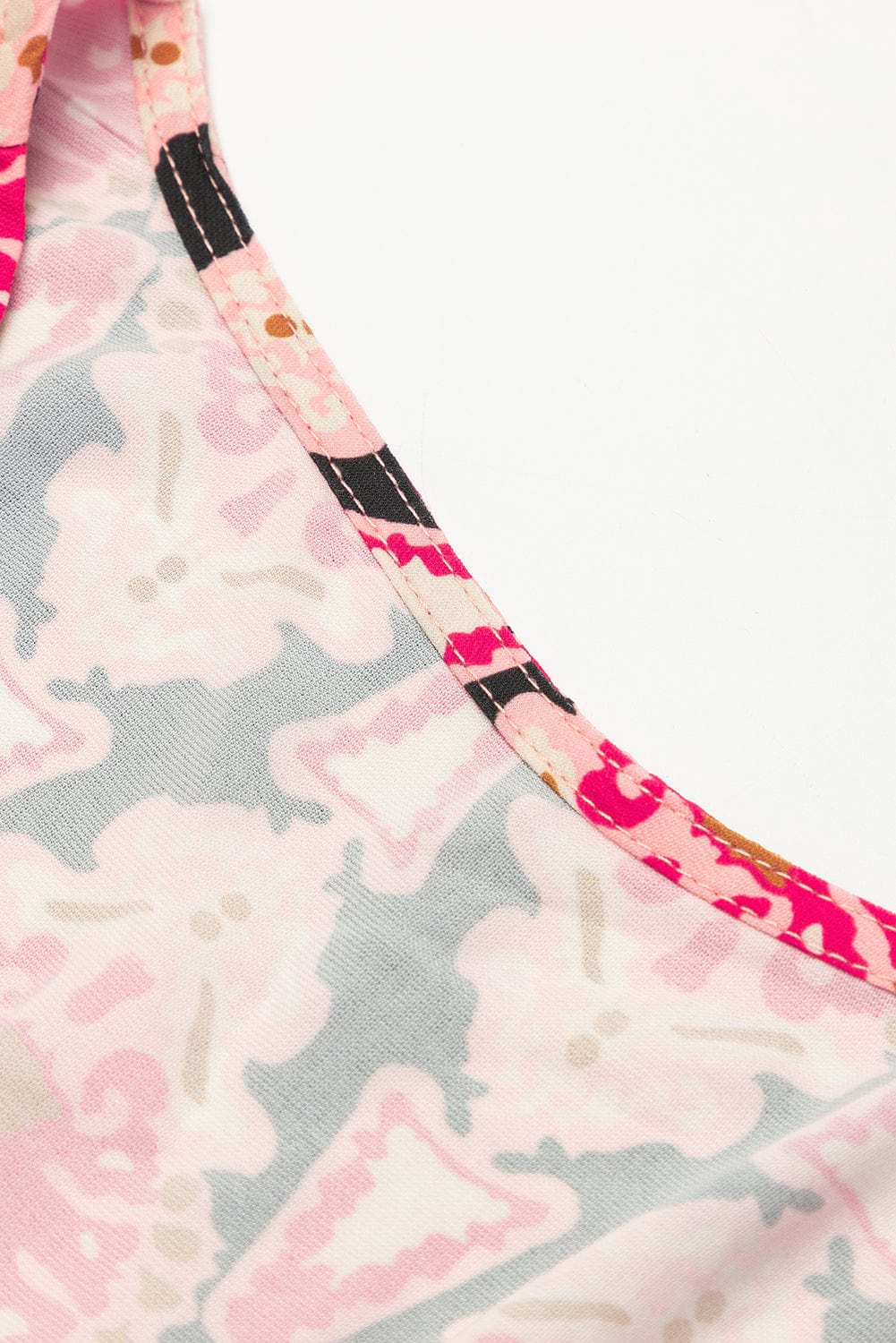 Strawberry Pink Vintage V Neck Bracelet Sleeve Dress