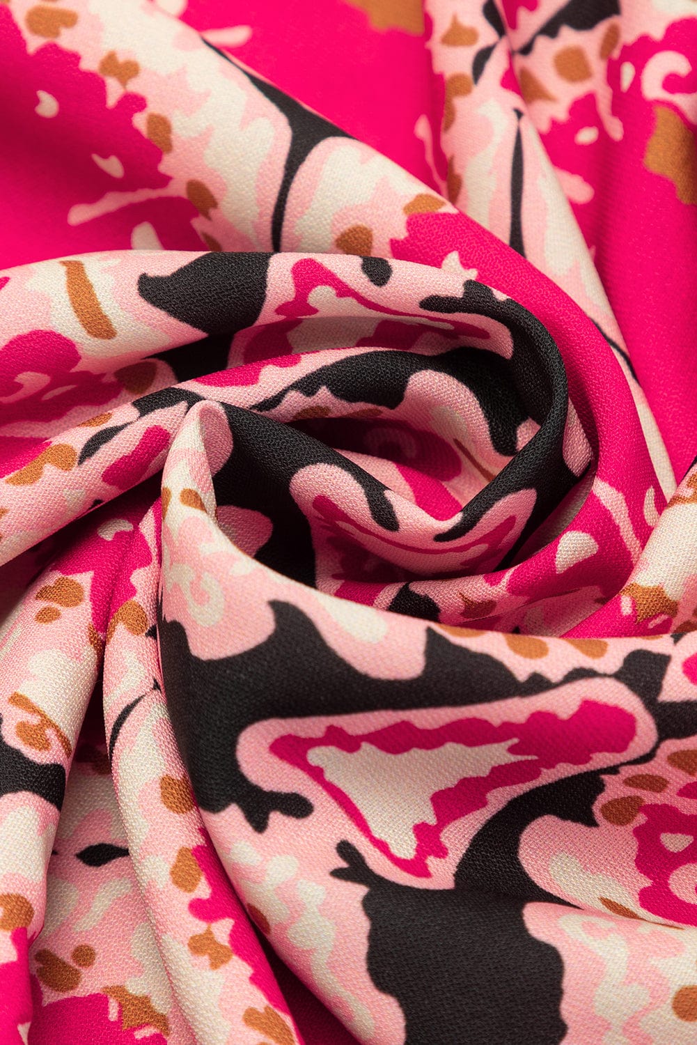 Strawberry Pink Vintage V Neck Bracelet Sleeve Dress