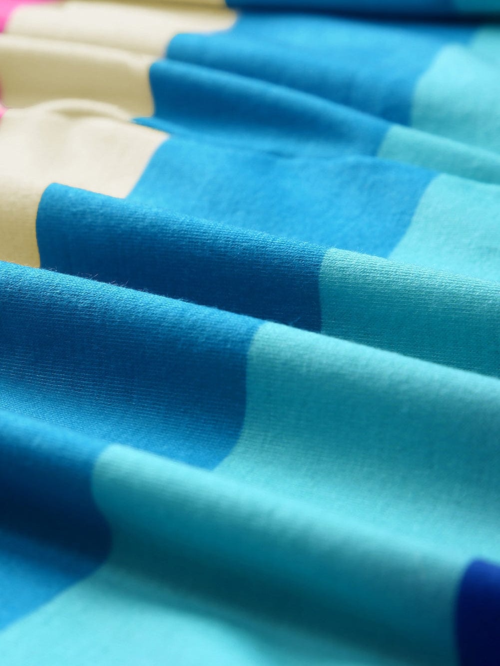 Striped Bow Detail Multicolor Maxi Dress with Knot Straps