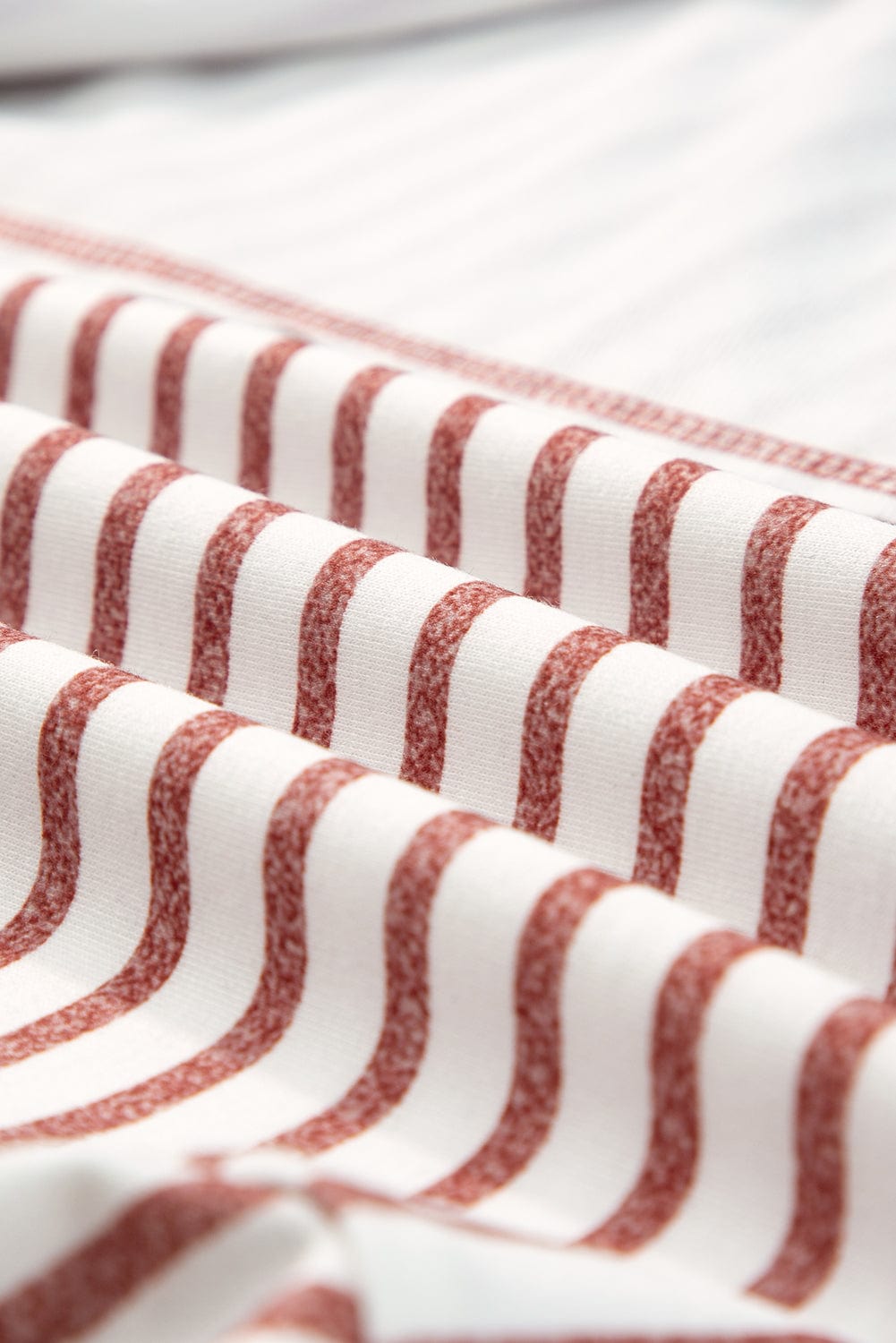 Striped Brown Colorblock Sleeveless Tank Top