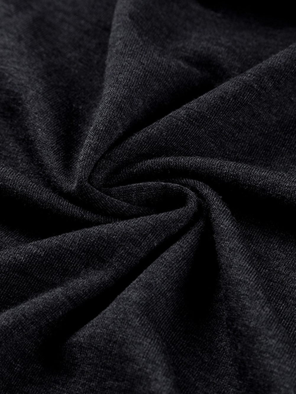 Striped Leopard Patchwork Knee-Length Dress with Long Sleeves