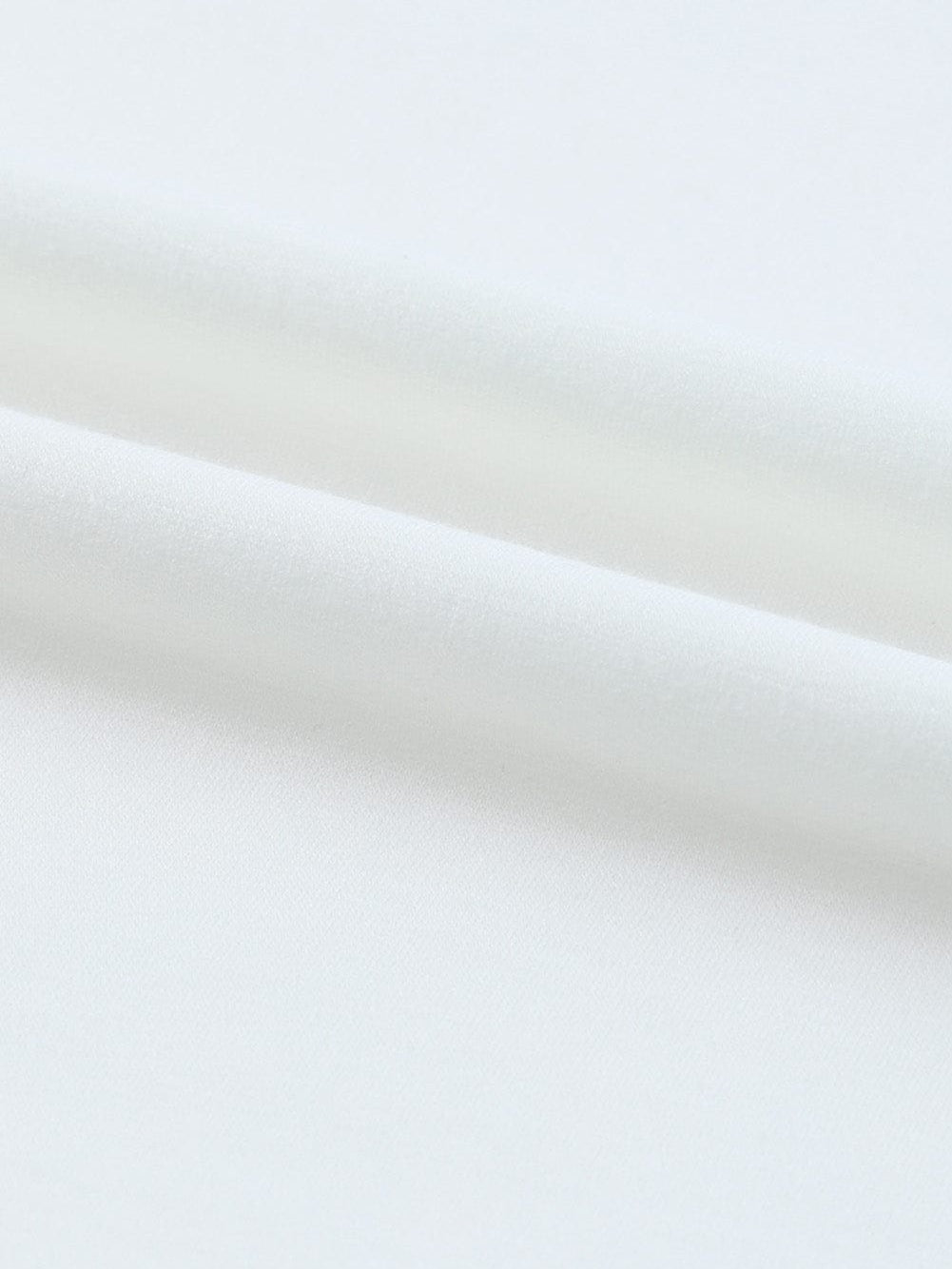 Striped Patchwork V Neck Tee with White Accents