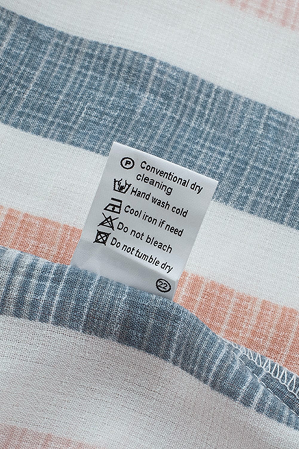 Striped V-Neck Ruffle Sleeve Loose Fit Casual Top