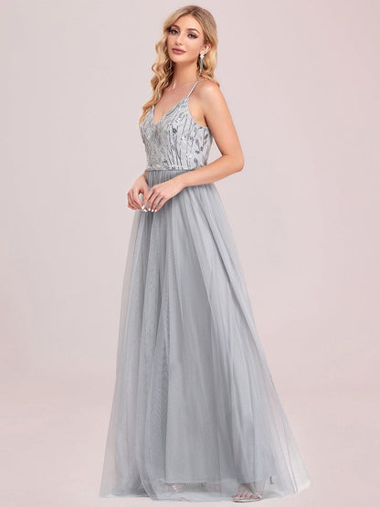 Stunning A-Line Silhouette Elegant Evening Gown