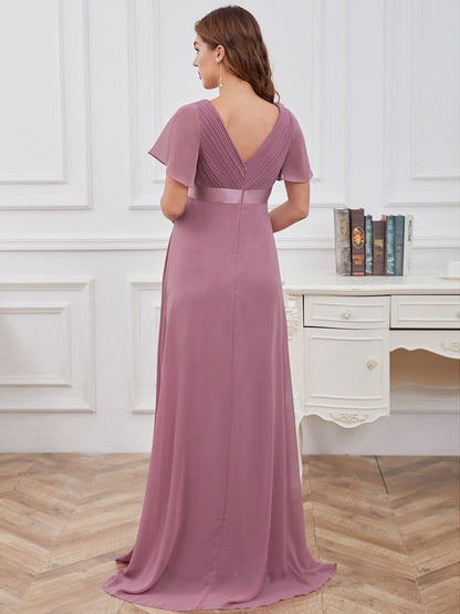 Stylish and Comfortable V-neck Maternity Dress