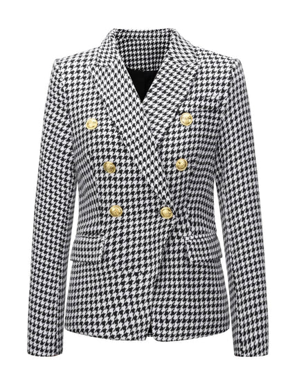 Stylish And Versatile Double Breasted Blazer
