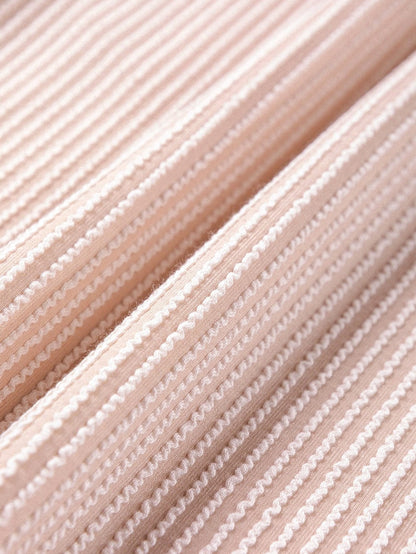 Stylish Black Ribbed Colorblock Tee