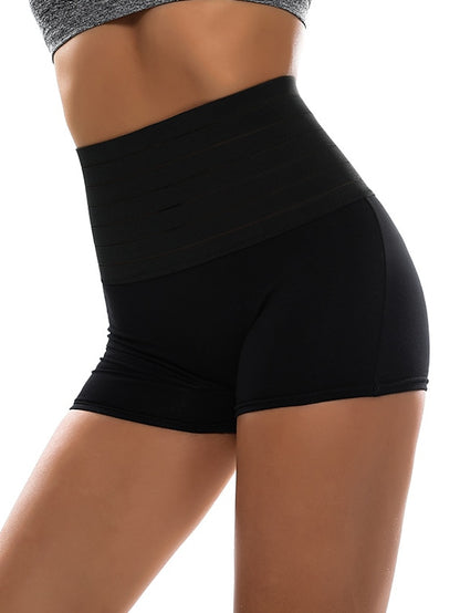 Corset Women's Control Panties Shapewears Office Running Gym Yoga Black White Khaki Cotton Sport Breathable Seamed Tummy Control Push Up Solid Color All Seasons - LuckyFash™