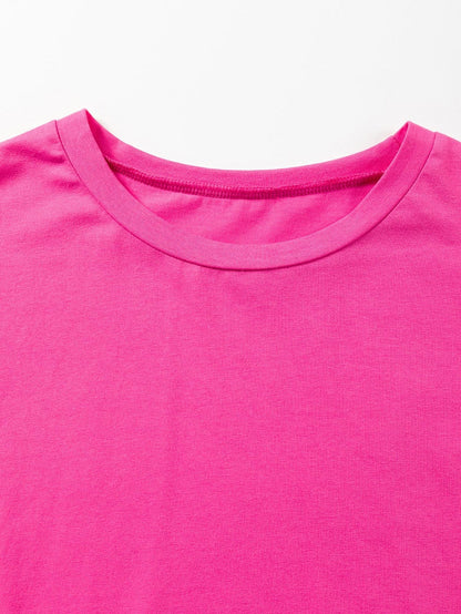 SUNNY DAY Pink Graphic Tee with "SUNSHINE ON MY MIND" Detail