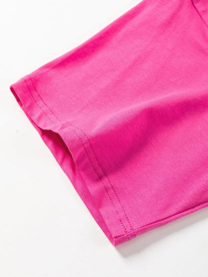 SUNNY DAY Pink Graphic Tee with "SUNSHINE ON MY MIND" Detail