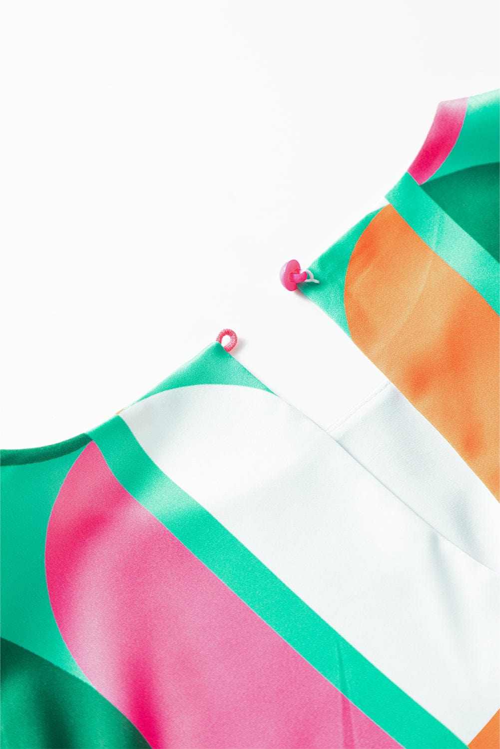 Sunny Geometric Print Puff Sleeve Mini Dress