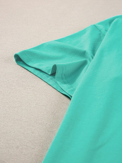 SUNSHINE ON MY MIND Mint Green Printed Tee