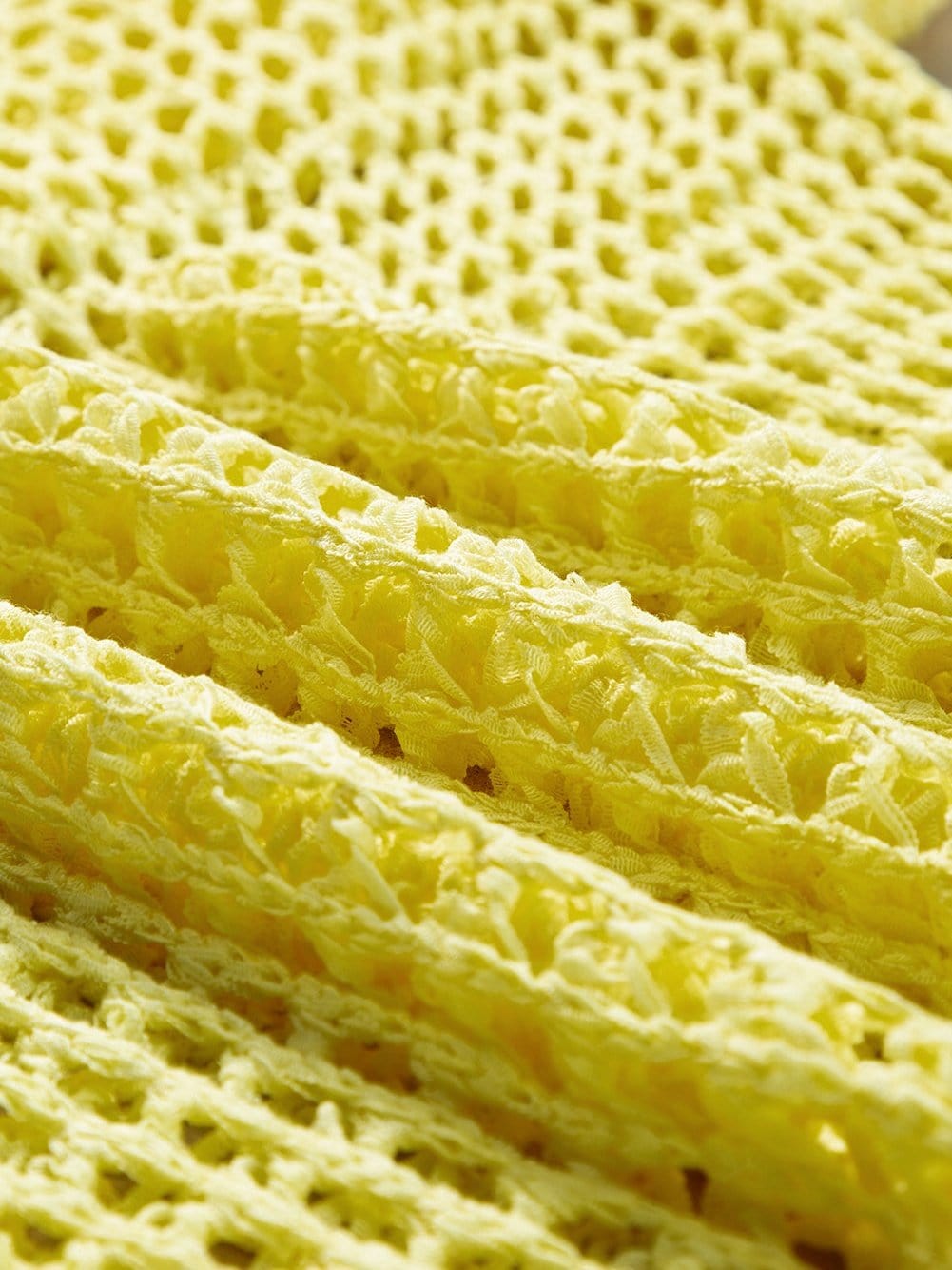 Sunshine Yellow Crochet Bell Sleeve Boho Sweater Tunic