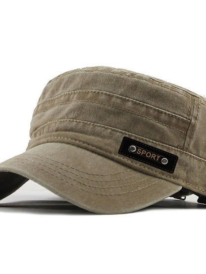 Four Seasons Casual Washed Cotton Flat Top Hat Unique Design Vintage Adjustable Fisher Caps Men Women Cap - LuckyFash™