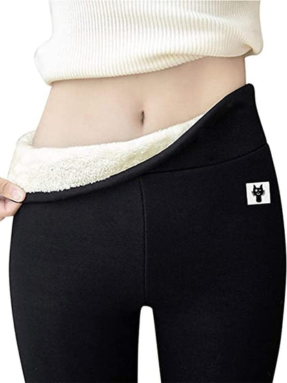 Fleece Lined Leggings For Women high elastic warm thick soft skinny high waisted Yoga Pants Winter Workout integrative for plus size - LuckyFash™