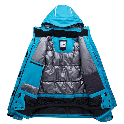 Men's Women's Hoodie Jacket Ski Jacket Outdoor Winter Thermal Warm Adjustable Waterproof Windproof Detachable Hood Windbreaker Winter Jacket for Skiing Camping / Hiking Snowboarding Ski