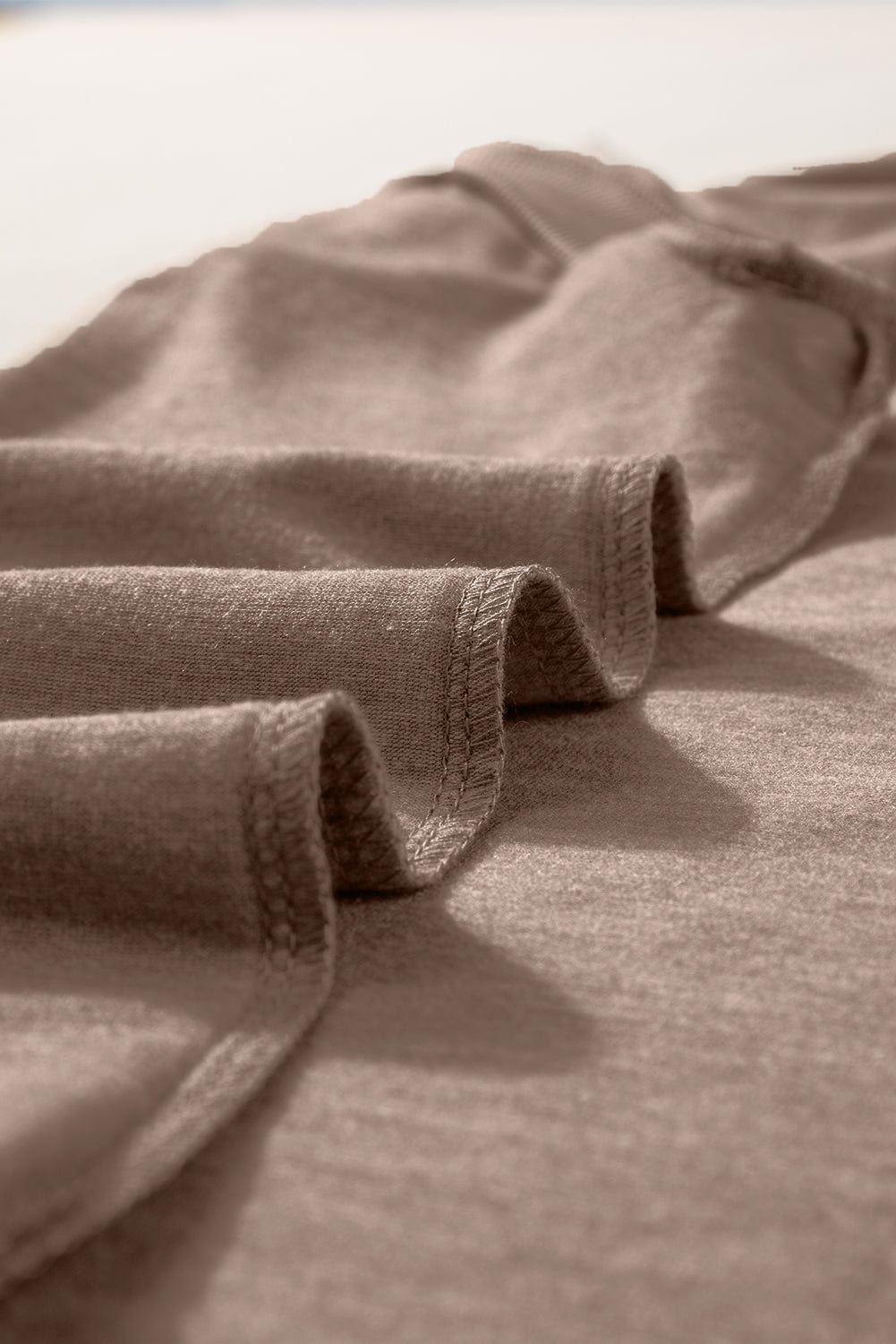 Taupe Ribbed V Neck Tank - Casual and Chic Shift Style