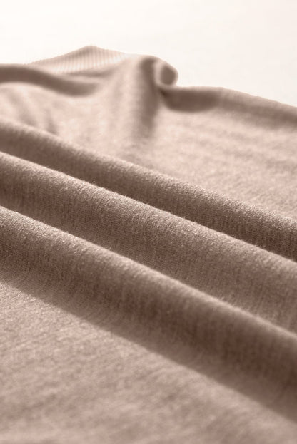 Taupe Ribbed V Neck Tank - Casual and Chic Shift Style