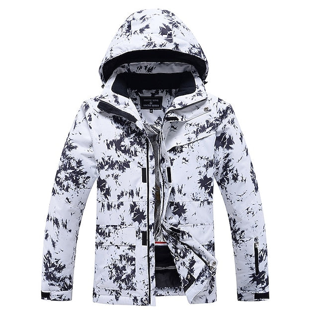 Men's Women's Hoodie Jacket Ski Jacket Outdoor Winter Thermal Warm Waterproof Windproof Breathable Detachable Hood Windbreaker Winter Jacket for Skiing Camping / Hiking Snowboarding Ski