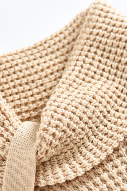 Thick Thread High Neck Bat Sleeve Knit Sweater