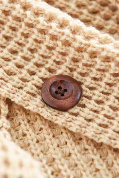 Thick Thread High Neck Bat Sleeve Knit Sweater