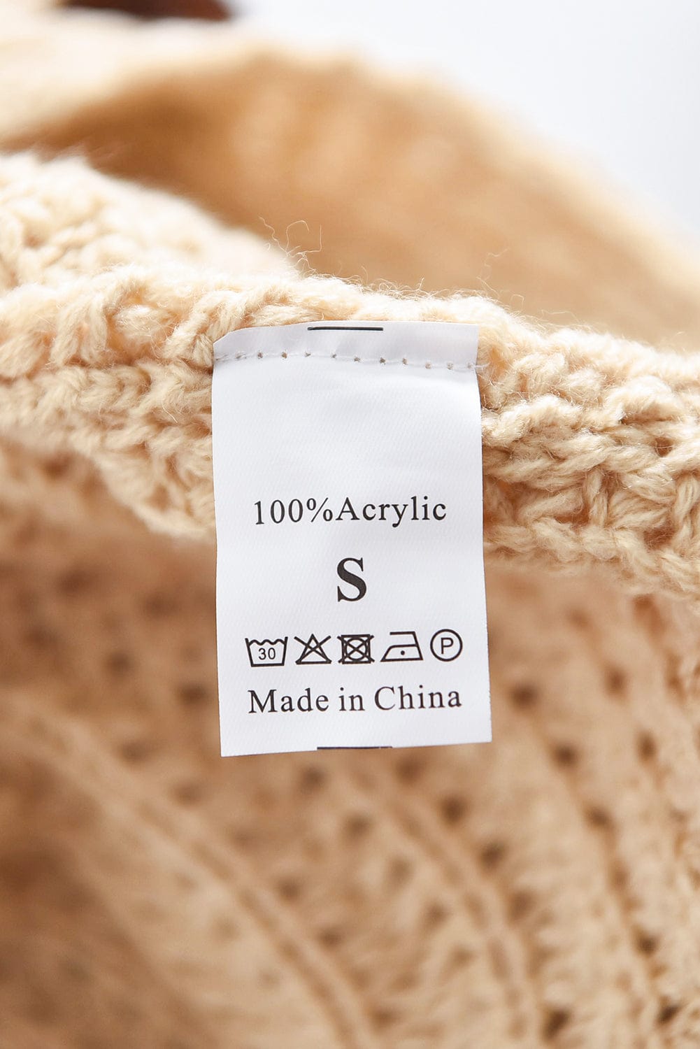 Thick Thread High Neck Bat Sleeve Knit Sweater