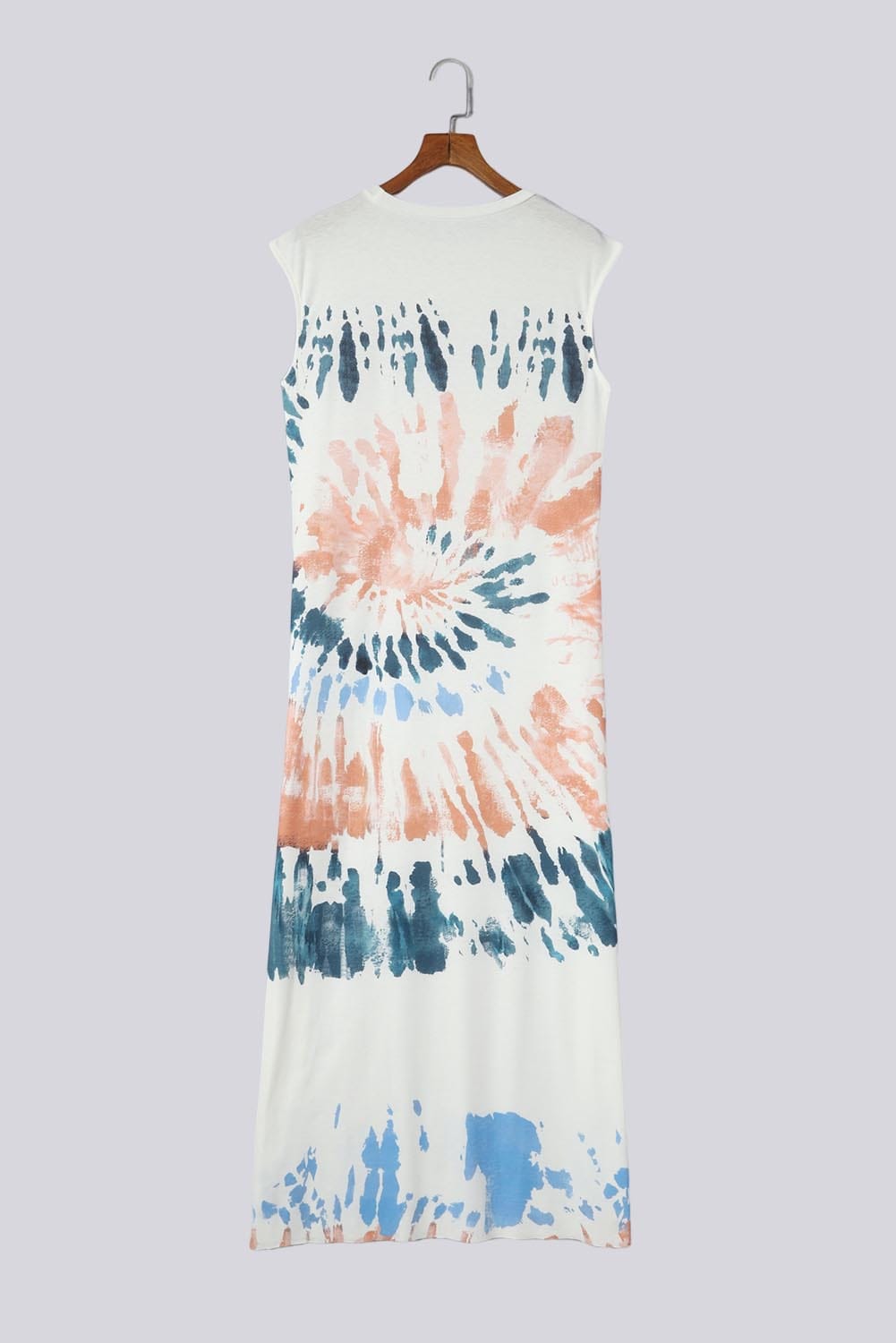 Tie Dye Print Sling Sleeveless Dress
