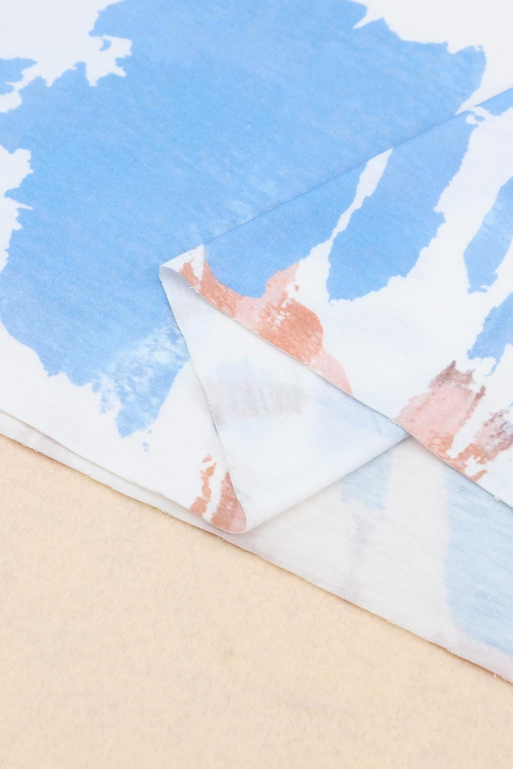 Tie Dye Print Sling Sleeveless Dress