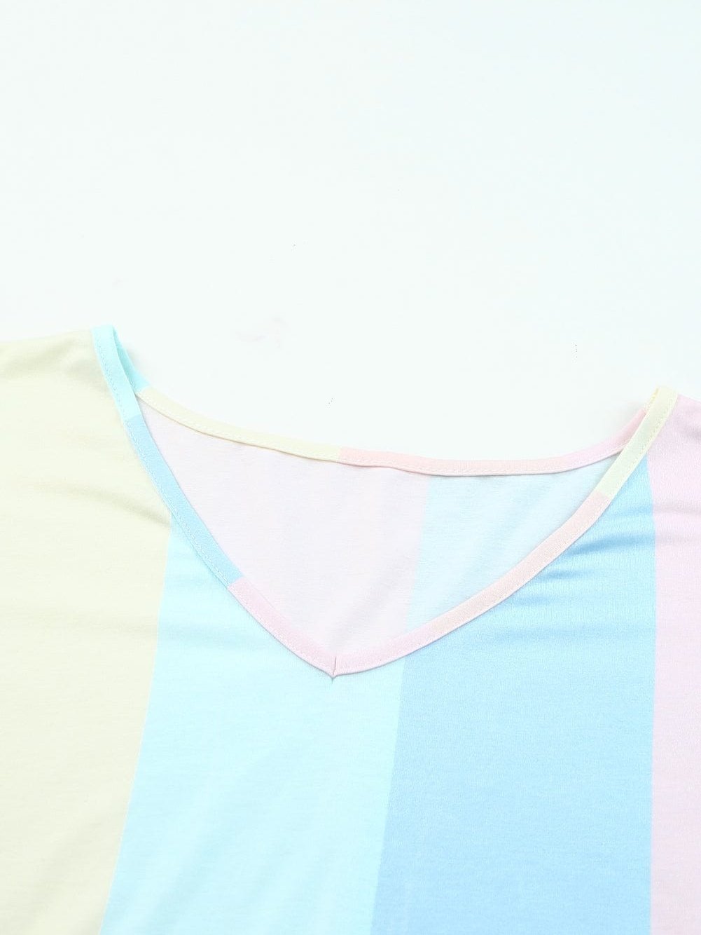 Tiered Striped Color Block Mini Dress with Multicolor Stripes