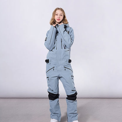 Men's Women's Ski Suit Snowsuit Outdoor Winter Thermal Warm Reflective Waterproof Windproof Snow Suit Clothing Suit for Skiing Snowboarding Winter Sports