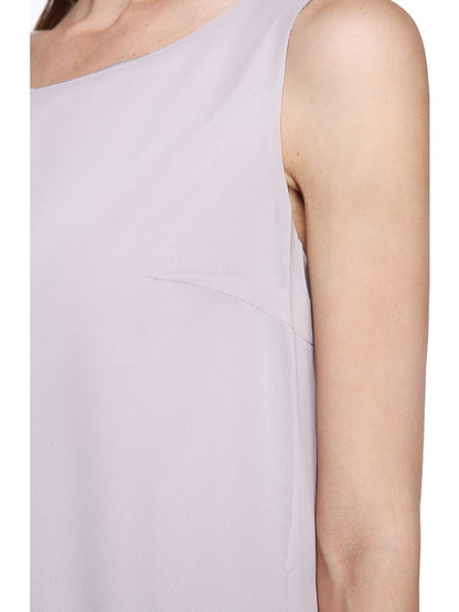 Jumpsuit / Pantsuit Mother of the Bride Dress Plus Size Elegant Bateau Neck Floor Length Chiffon Sleeveless yes with Solid Color 2023 - LuckyFash™