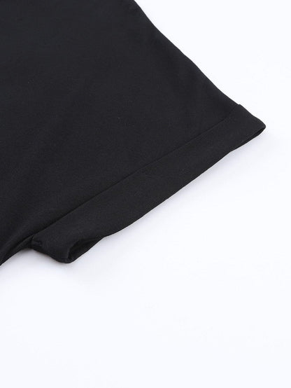 Trendy Black Music Festival Tee Dress with Nashville Vibe