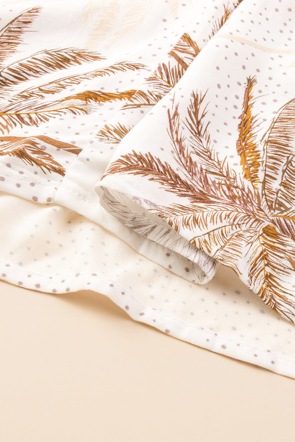 Tropical Bliss White Smocked Ruffle Strap Maxi Dress