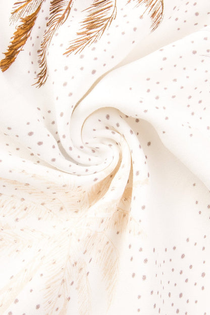 Tropical Bliss White Smocked Ruffle Strap Maxi Dress