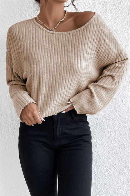 Turtleneck Solid Pullover Long Sleeve Sweater