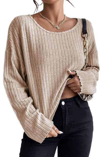 Turtleneck Solid Pullover Long Sleeve Sweater