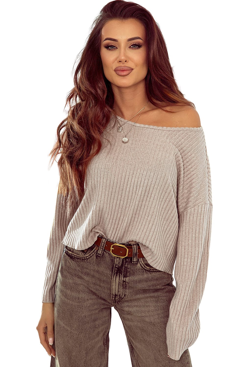 Turtleneck Solid Pullover Long Sleeve Sweater