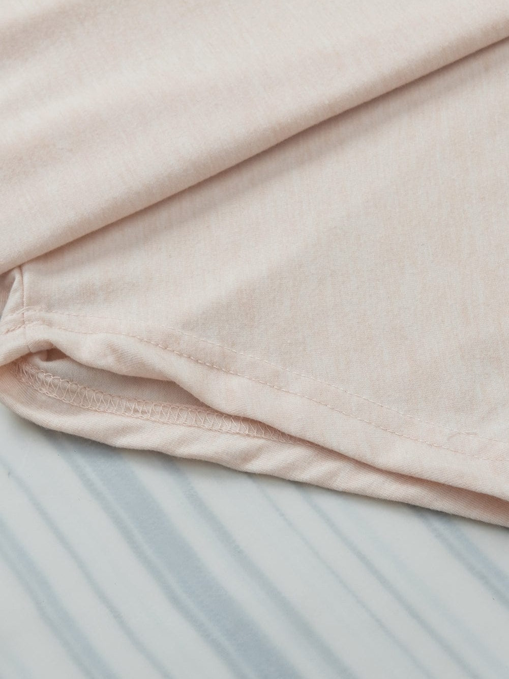 Twist Back Black Color Block V-Neck Short Sleeve Top