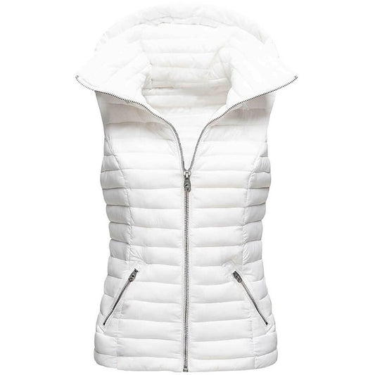 Women's Hiking Vest Quilted Puffer Vest Sleeveless Outerwear Outdoor Thermal Warm Windproof Lightweight Winter Pocket Nylon Black White Red Hunting Fishing Camping / Hiking / Caving