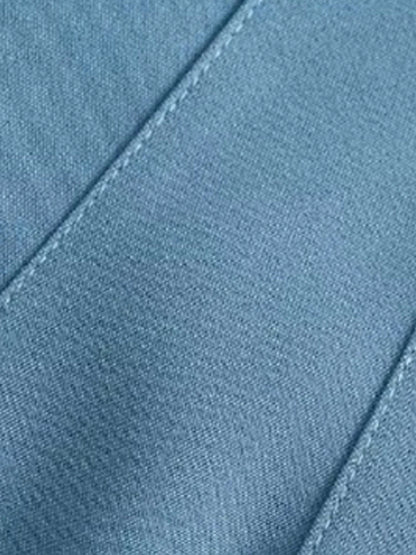 Women's Dress Pants Polyester Solid Color claret Orange red Fashion High Waist Full Length Office Street Fall Winter