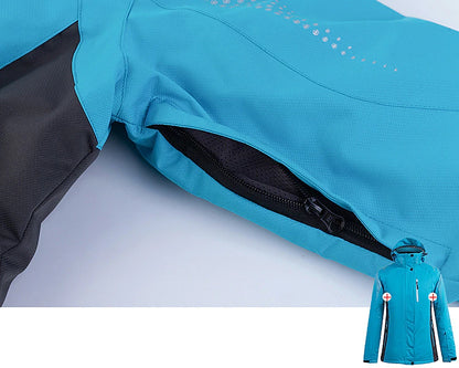 Men's Women's Hoodie Jacket Ski Jacket Outdoor Winter Thermal Warm Adjustable Waterproof Windproof Detachable Hood Windbreaker Winter Jacket for Skiing Camping / Hiking Snowboarding Ski