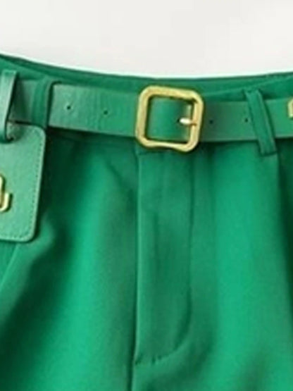 Women's Dress Pants Spandex Plain Black Khaki Fashion High Waist Ankle-Length Street Daily Fall Winter