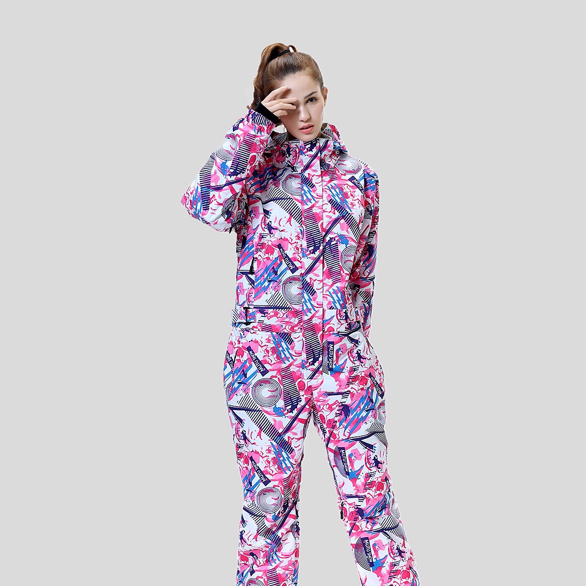 MUTUSNOW Women's Ski Suit Outdoor Autumn / Fall Waterproof Windproof Warm Breathable Clothing Suit for Skiing Hiking Camping Snowboarding / Winter / Fashion