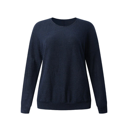 Women's Pullover Knitted Solid Color Stylish Basic Casual Long Sleeve Batwing Sleeve Regular Fit Regular Sweater Cardigans Boat Neck Fall Winter Blue Wine Black / Going out